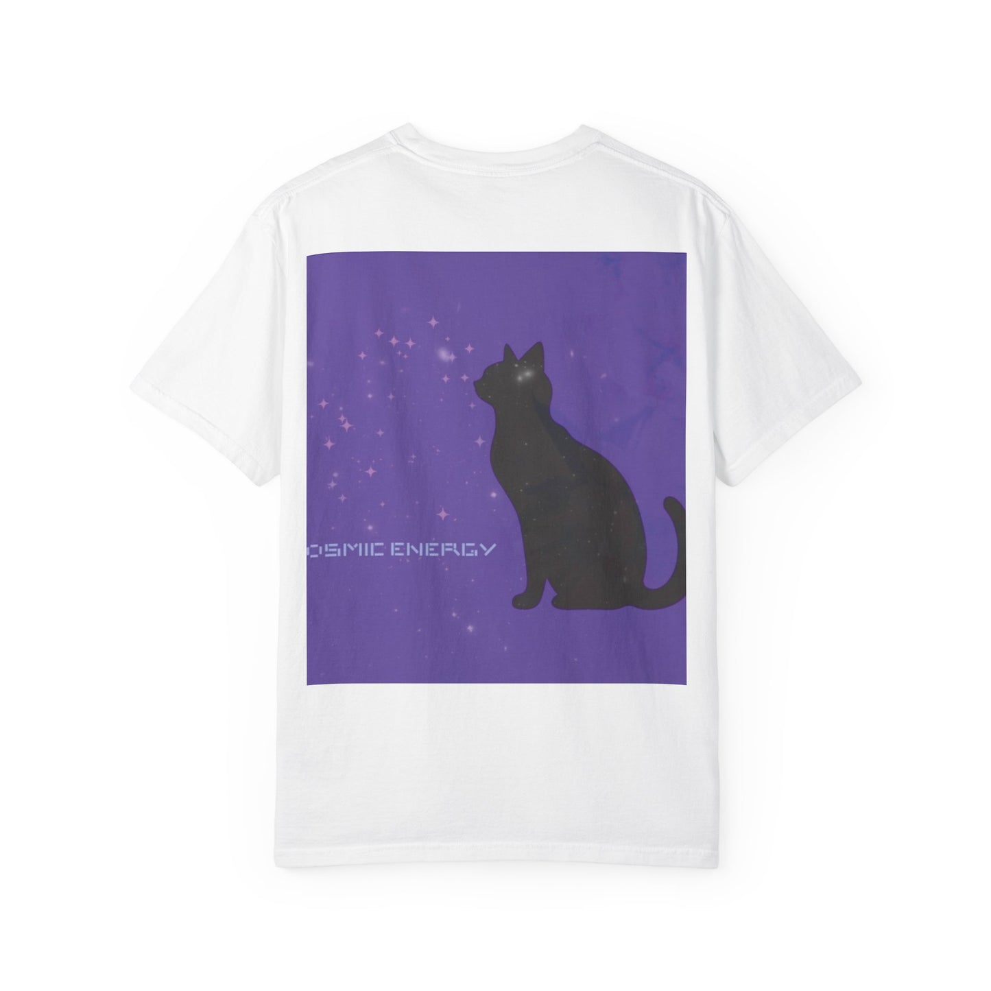 Trendour Cosmic Energy Cat T-Shirt - Unisex Garment-Dyed Tee, Trendour Graphic Shirt, Cat Lover Gift, Astrology Apparel
