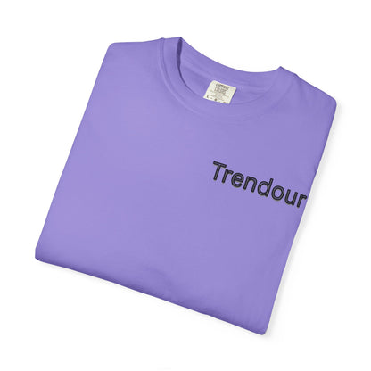 Trendour Cosmic Energy Cat T-Shirt - Unisex Garment-Dyed Tee, Trendour Graphic Shirt, Cat Lover Gift, Astrology Apparel