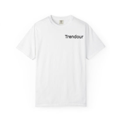 Trendour Cosmic Energy Cat T-Shirt - Unisex Garment-Dyed Tee, Trendour Graphic Shirt, Cat Lover Gift, Astrology Apparel