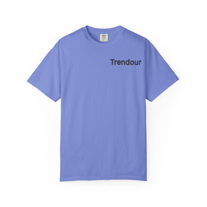 Trendour Cosmic Energy Cat T-Shirt - Unisex Garment-Dyed Tee, Trendour Graphic Shirt, Cat Lover Gift, Astrology Apparel